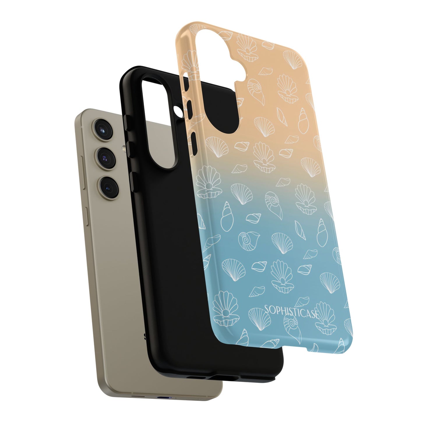 Seashell Society in Sandy Shore - iPhone Case, Samsung Galaxy Case, Google Pixel Case