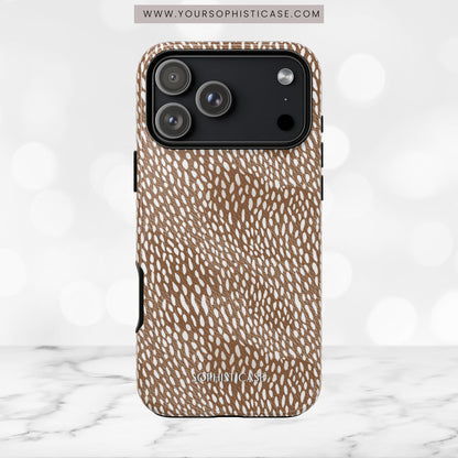 Oh Deer! in Brown- Tough Phone Case