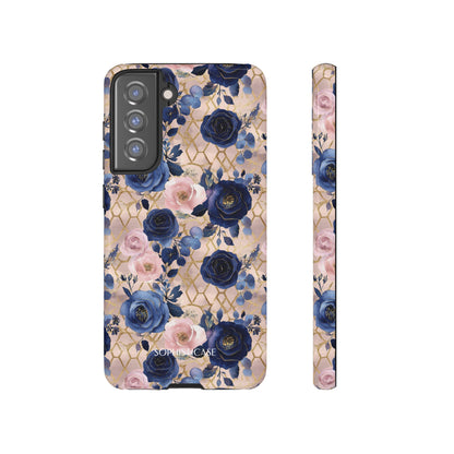 Royal Floral in Navy Blush - Tough Phone Case