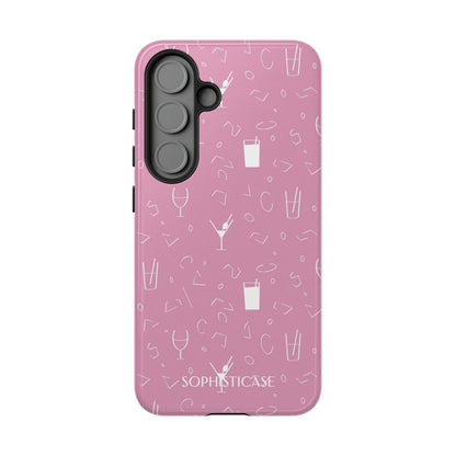 Cocktail Hour in Pink - Protective Phone Case for Samsung Galaxy