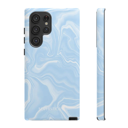 Liquid Dreams in Blue - Protective Phone Case for Samsung Galaxy