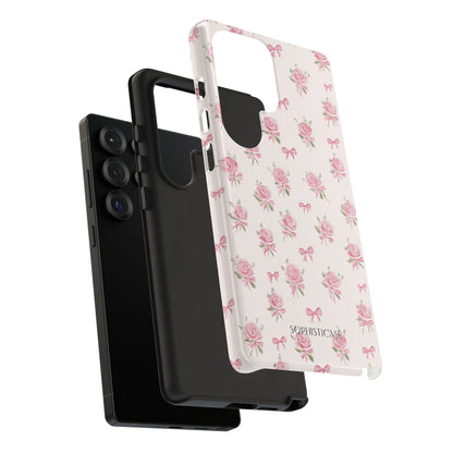 The Sweetest Thing in Coquette Roses and Bows - iPhone Case, Samsung Galaxy Case, Google Pixel Case