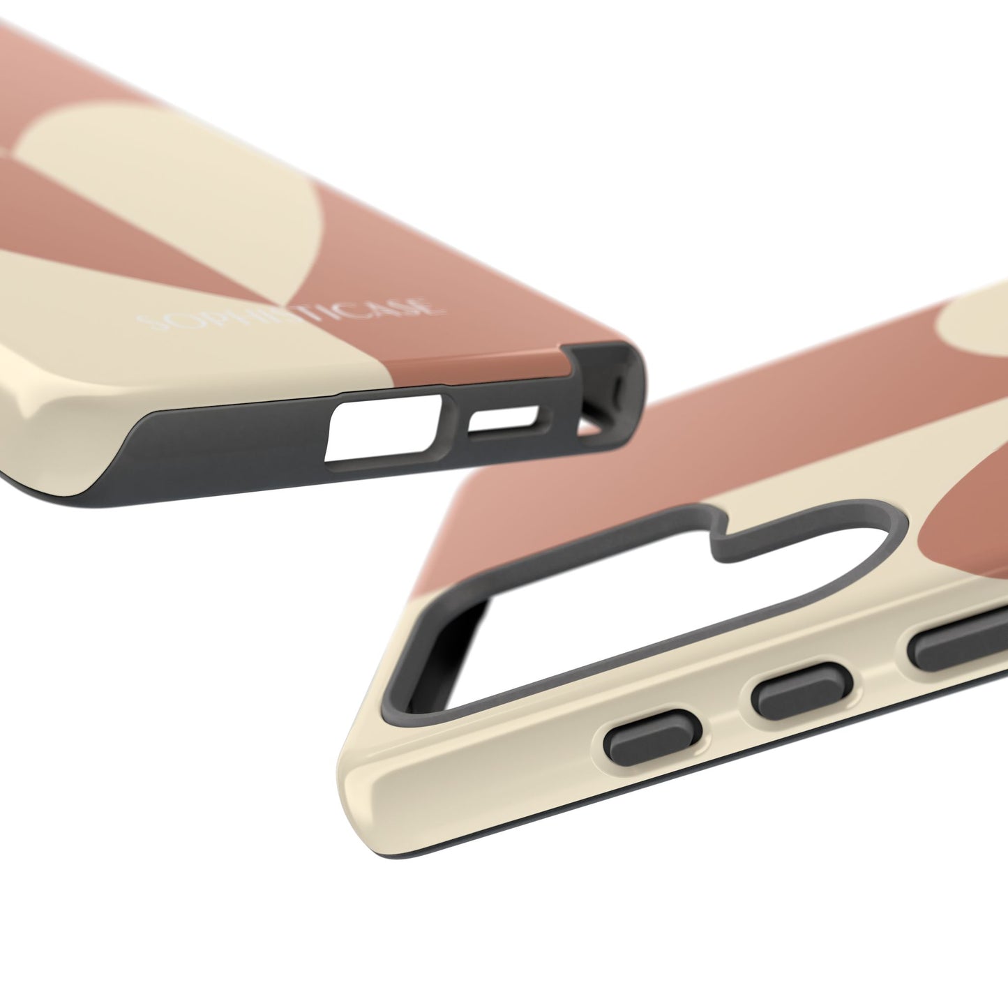 Be Mine in Brown and Cream - iPhone Case, Samsung Galaxy Case, Google Pixel Case