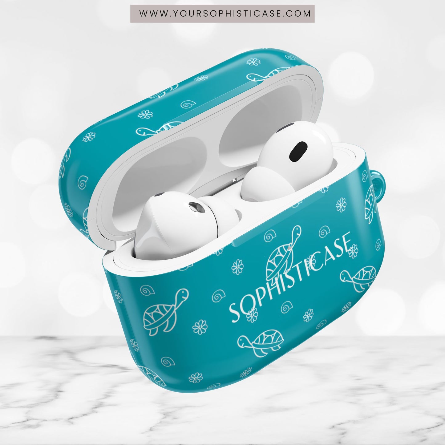 AirPod Cases - Turtle Island in Aqua