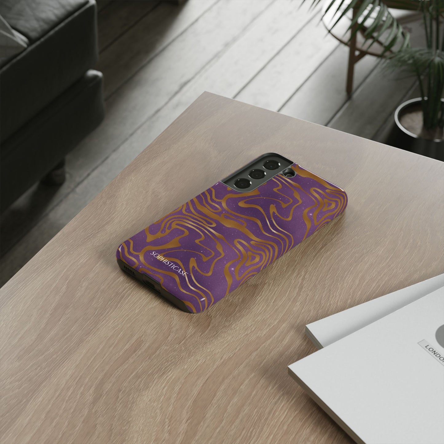 Cosmic Zebra in Purple - iPhone Case, Samsung Galaxy Case, Google Pixel Case
