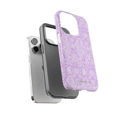 Luxe Lace in Purple - Tough Phone Case