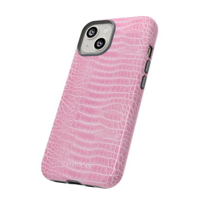 Luxe Leather in Pink - iPhone Case