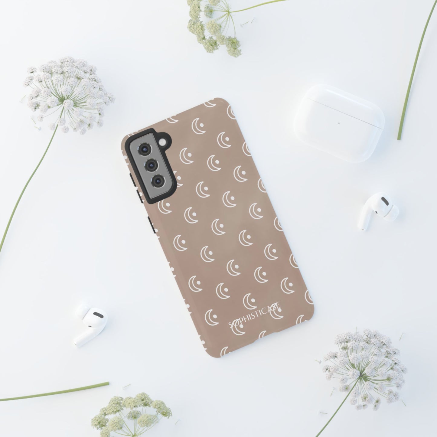 Moon Phase in Boho Brown - Tough Phone Case for Samsung Galaxy