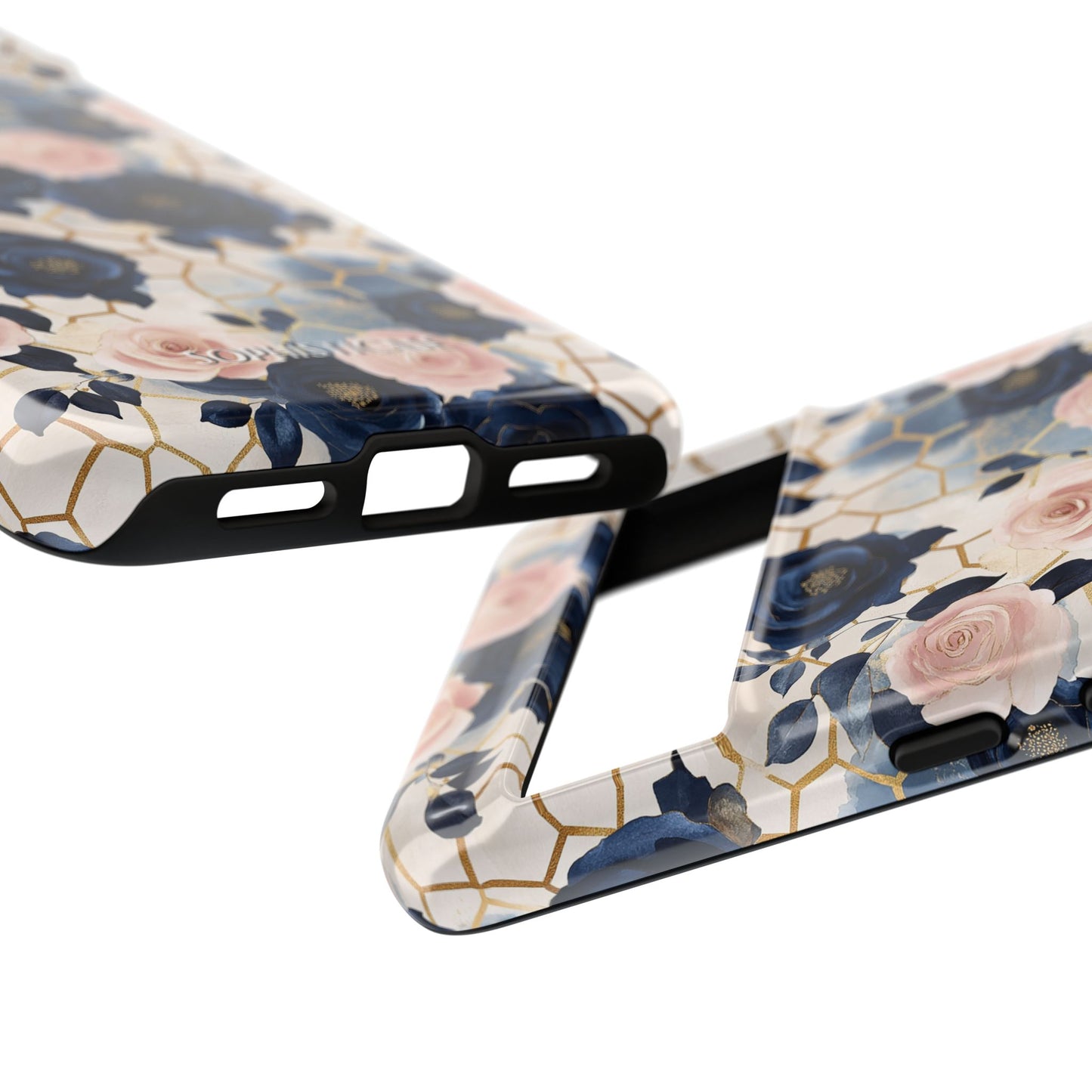 Royal Floral in Navy Hive - Tough Phone Case