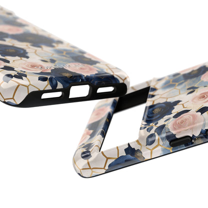 Royal Floral in Navy Hive - Tough Phone Case