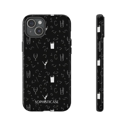 Cocktail Hour in Black - iPhone Case