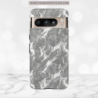 Marble Crush in Charcoal Grey - Tough Phone Case