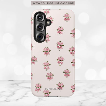The Sweetest Thing in Coquette Rose Bouquet - iPhone Case, Samsung Galaxy Case, Google Pixel Case