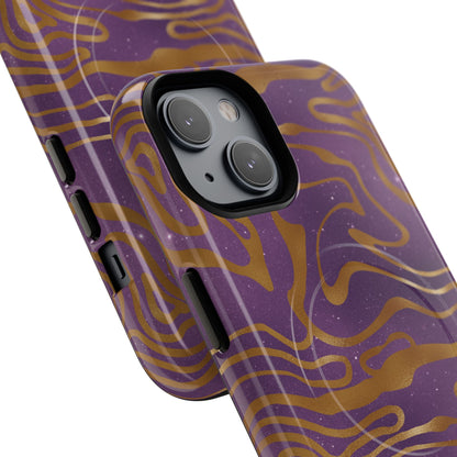 Cosmic Gold in Purple - iPhone Magsafe Case