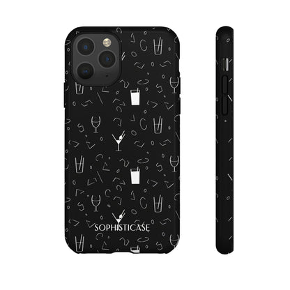 Cocktail Hour in Black - Tough Phone Case for iPhone