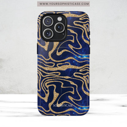 Cosmic Gold in Blue - iPhone Magsafe Case