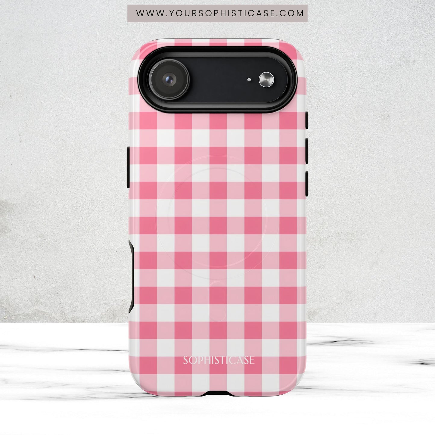 Gingham in Salmon - Magsafe Case