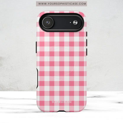 Gingham in Salmon - Magsafe Case