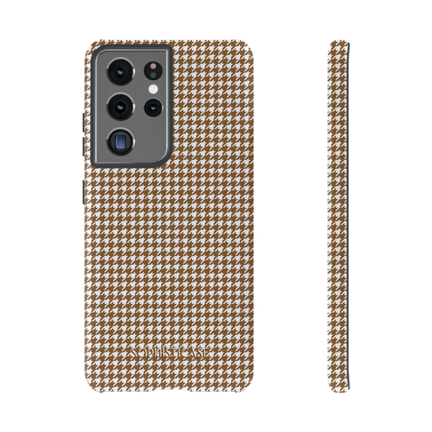 Tough Case - Houndstooth in Brown