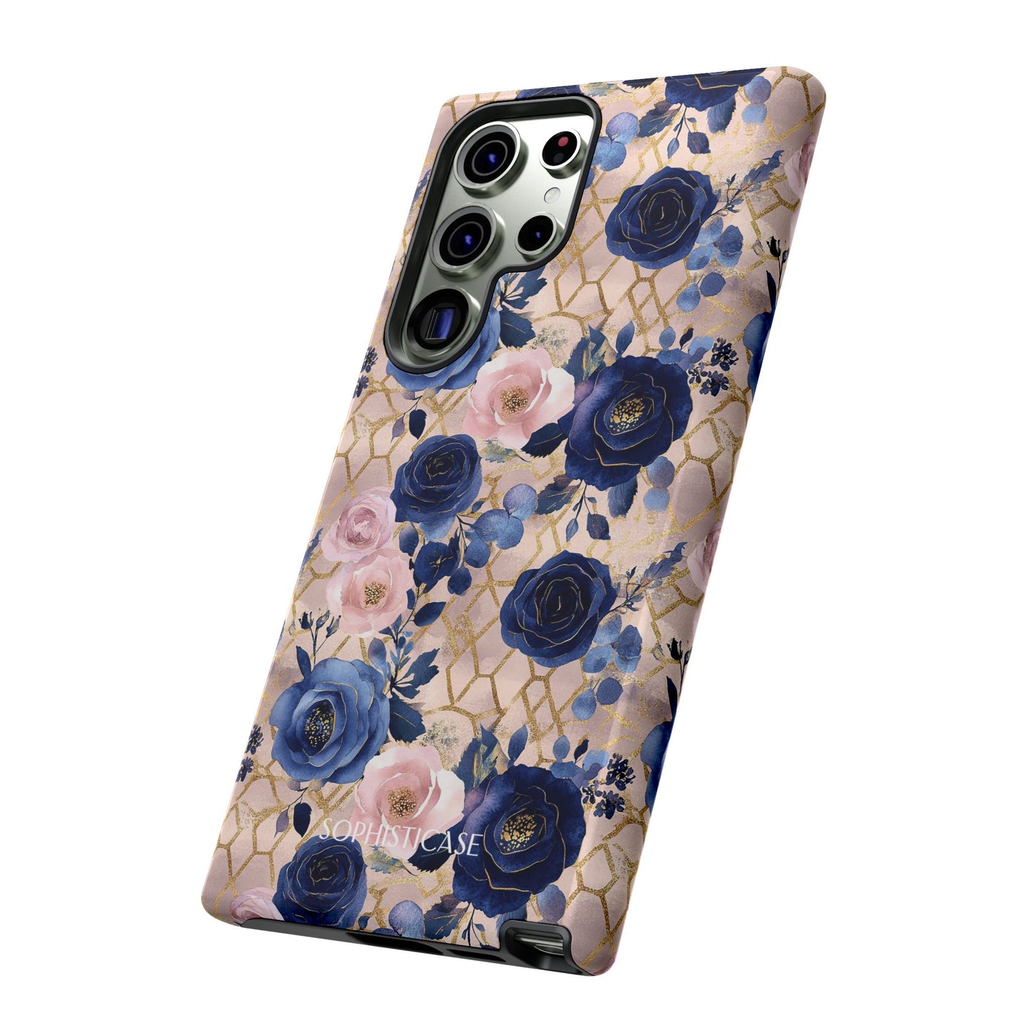 Royal Floral in Navy Blush - Tough Phone Case