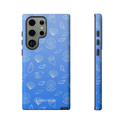 Seashell Society in Ocean Blue - iPhone Case, Samsung Galaxy Case, Google Pixel Case