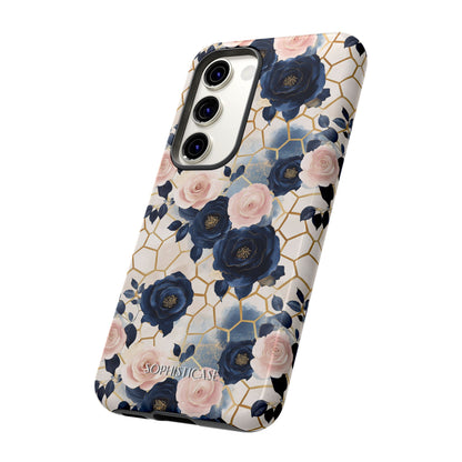 Royal Floral in Navy Hive - Tough Phone Case