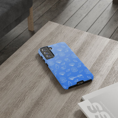 Seashell Society in Ocean Blue - iPhone Case, Samsung Galaxy Case, Google Pixel Case