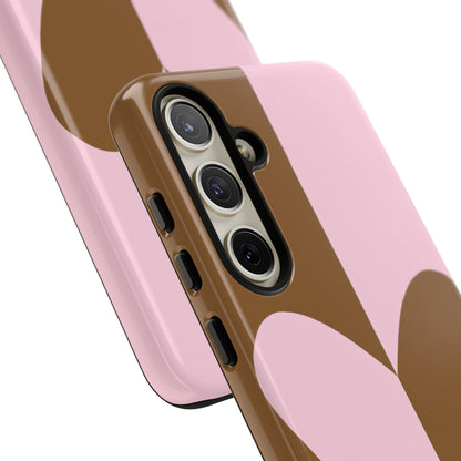 Be Mine in Pink and Brown - iPhone Case, Samsung Galaxy Case, Google Pixel Case