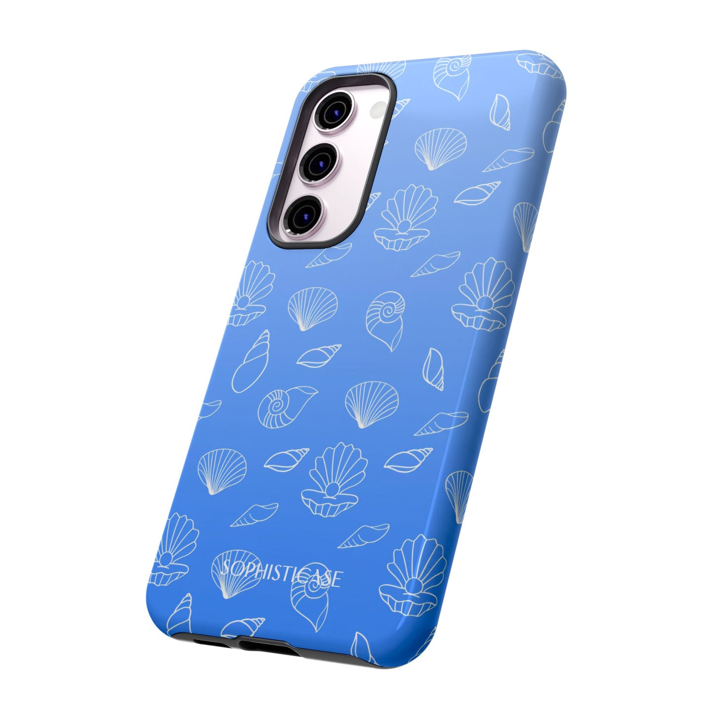Seashell Society in Ocean Blue - iPhone Case, Samsung Galaxy Case, Google Pixel Case