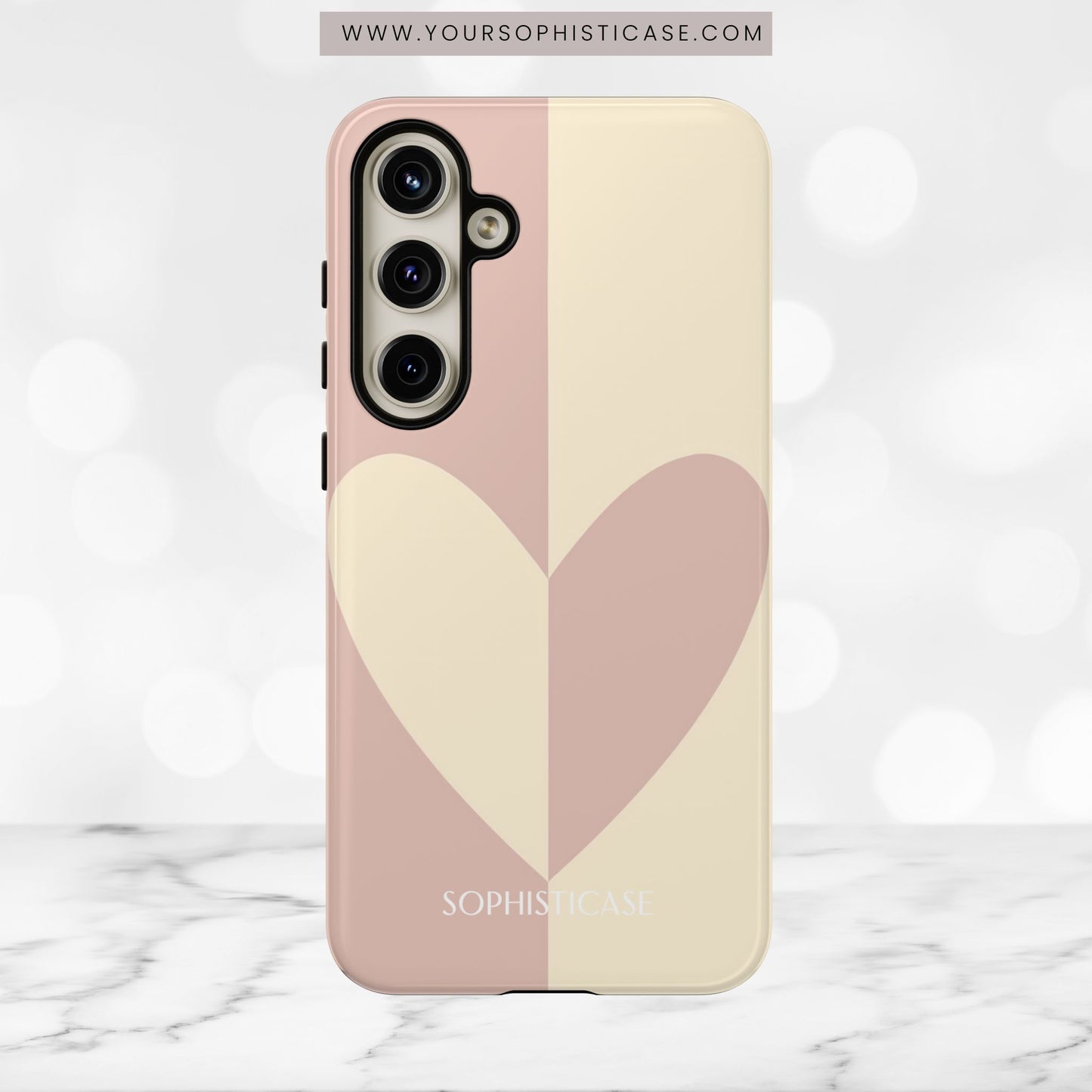 Be Mine in Brown and Beige - iPhone Case, Samsung Galaxy Case, Google Pixel Case