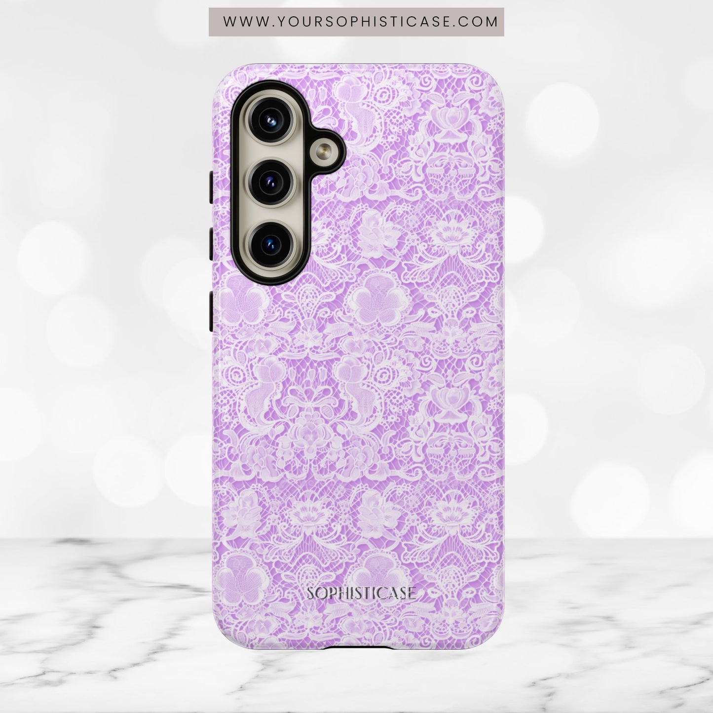 Luxe Lace in Purple - iPhone Case, Samsung Galaxy Case, Google Pixel Case