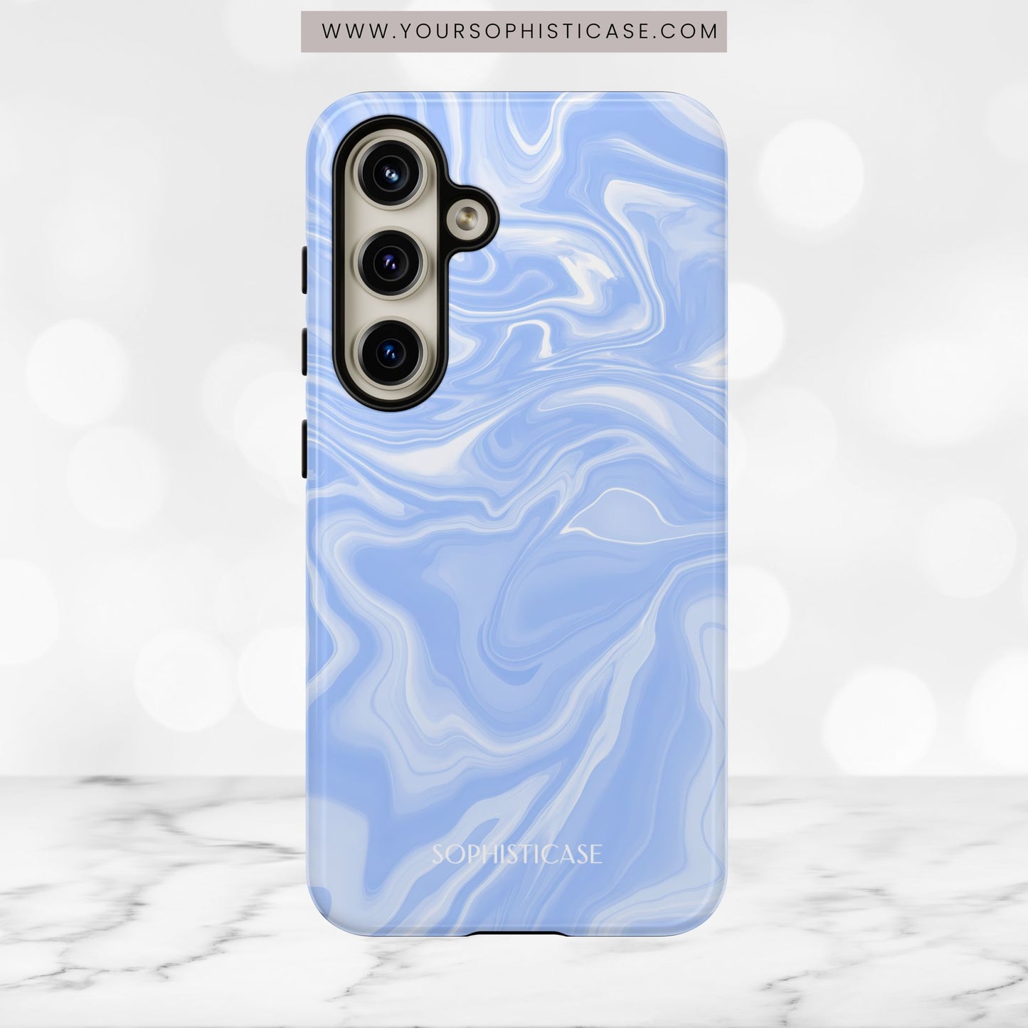Liquid Dreams in Smoke Blue - Tough Phone Case