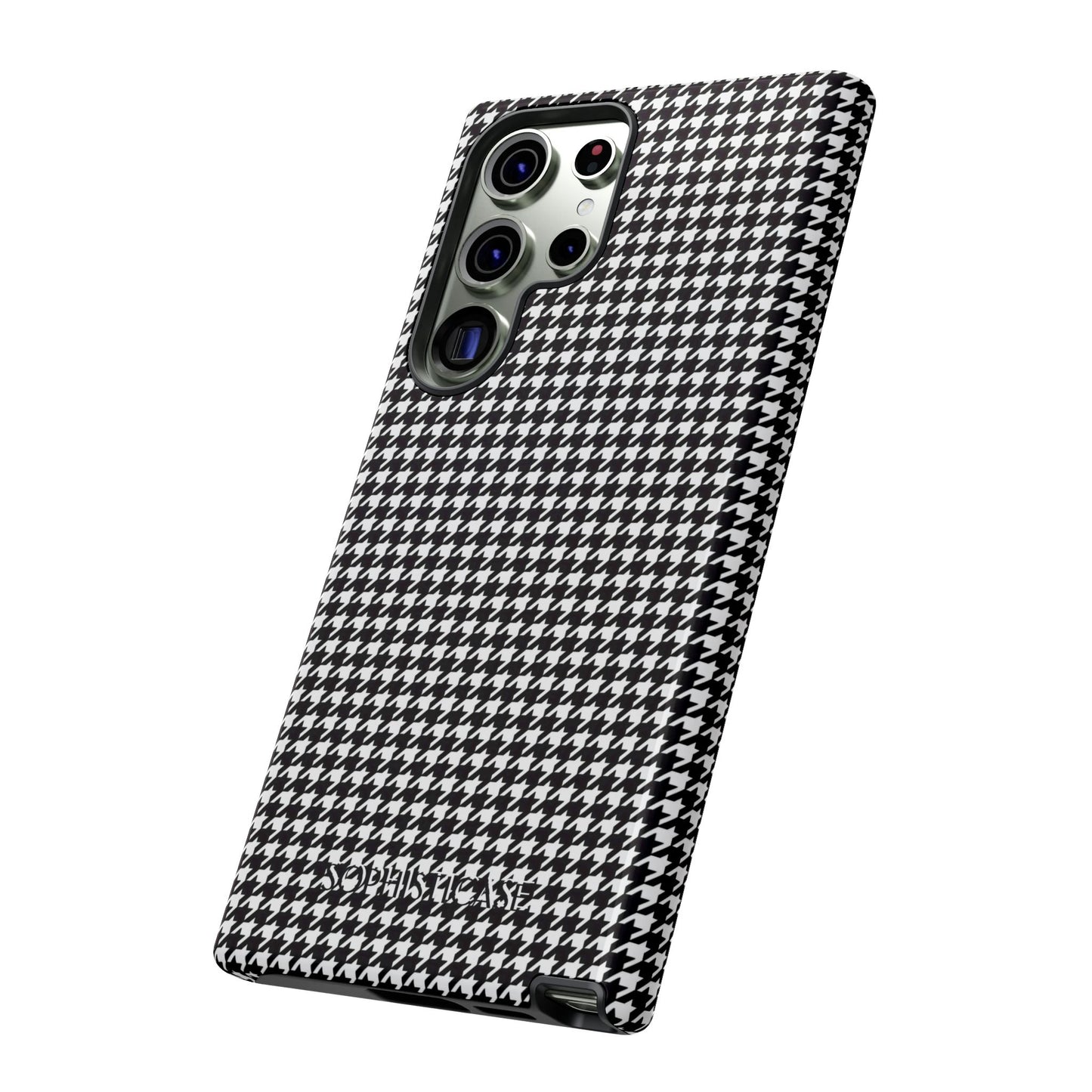 Tough Case - Houndstooth in Black