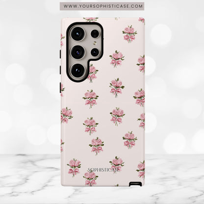 The Sweetest Thing in Coquette Rose Bouquet - iPhone Case, Samsung Galaxy Case, Google Pixel Case