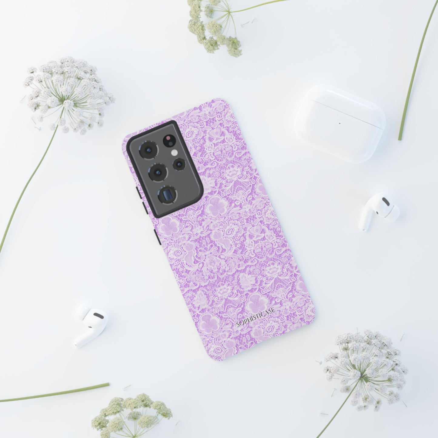 Luxe Lace in Purple - iPhone Case, Samsung Galaxy Case, Google Pixel Case