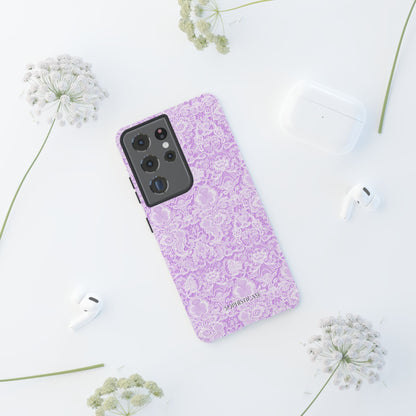 Luxe Lace in Purple - iPhone Case, Samsung Galaxy Case, Google Pixel Case