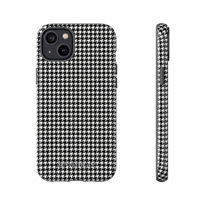 Houndstooth in Black - iPhone Case