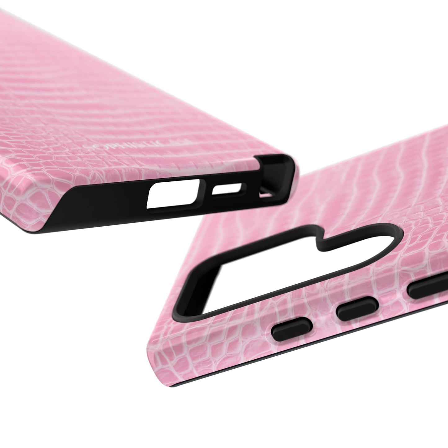 Luxe Leather in Pink - Tough Phone Case