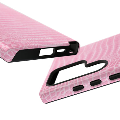 Luxe Leather in Pink - Tough Phone Case