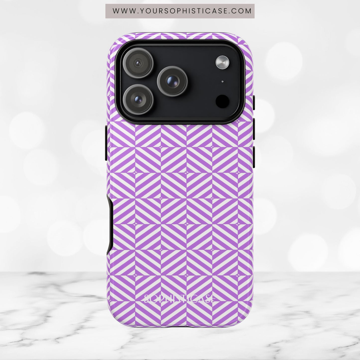 Illusions in Purple - iPhone Case, Samsung Galaxy Case, Google Pixel Case