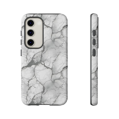 Marble Opulence in Charcoal Grey - Tough Phone Case