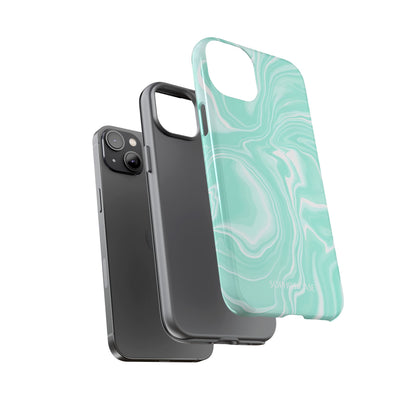 Liquid Dreams in Green - iPhone Case