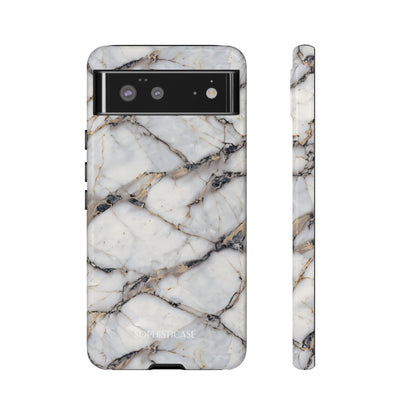 Marble Opulence in Cracked Beige - iPhone Case, Samsung Galaxy Case, Google Pixel Case