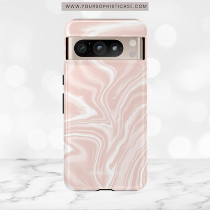 Liquid Dreams in Neutral Beige - Tough Phone Case