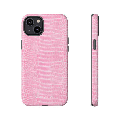 Luxe Leather in Pink - iPhone Case