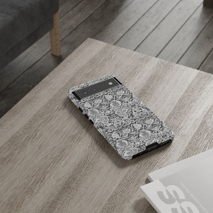 Luxe Lace in Black - Tough Phone Case