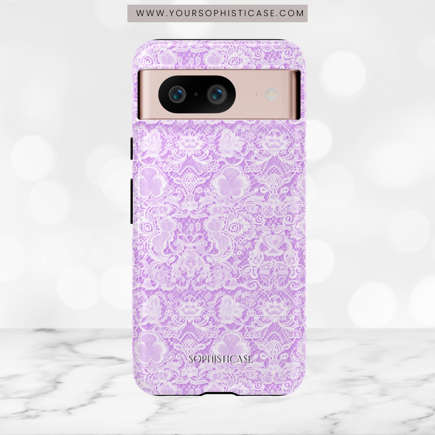 Luxe Lace in Purple - iPhone Case, Samsung Galaxy Case, Google Pixel Case