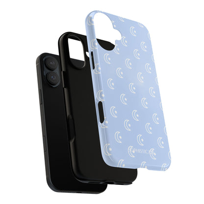 Moon Phase in Baby Blue - iPhone Case