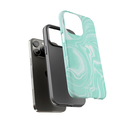 Liquid Dreams in Green - Tough Phone Case