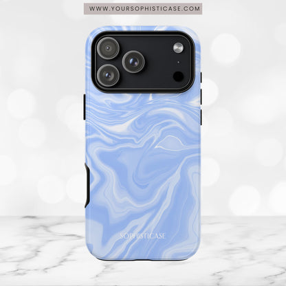 Liquid Dreams in Smoke Blue - iPhone Case